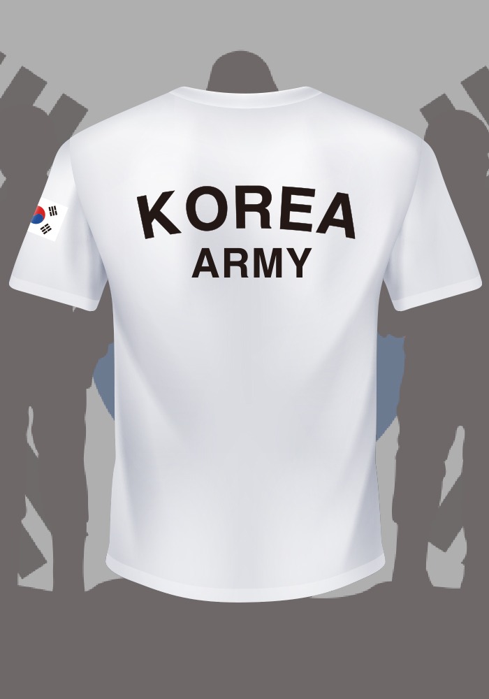 코리아 아미 로카 티셔츠 ROKA 군인 군대 쿨링 면
