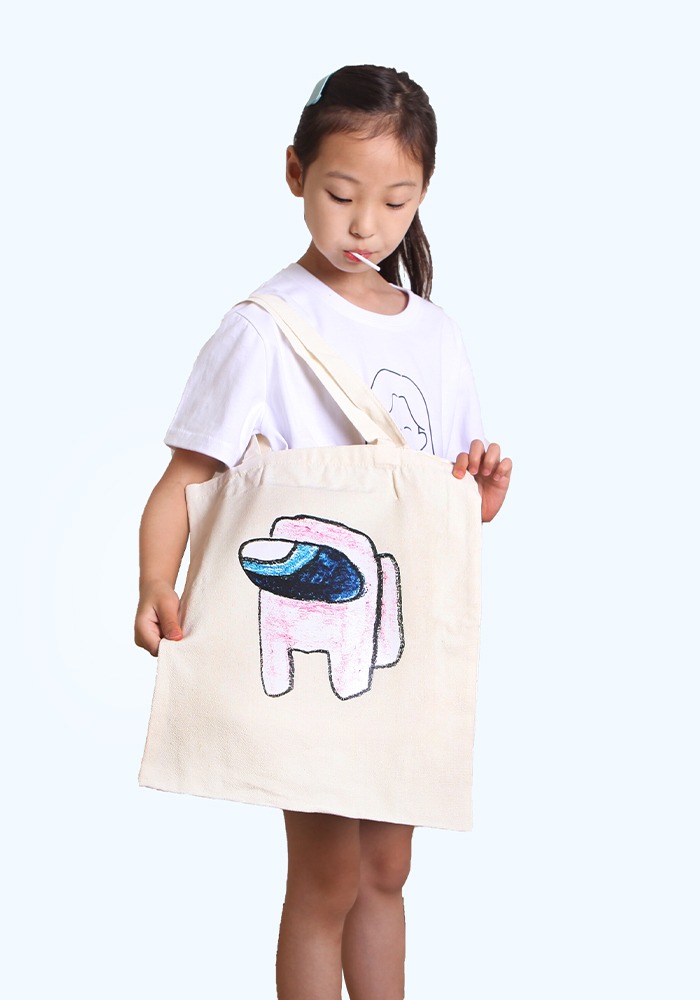 아이그림 프린팅 커스텀 에코백 어린이집 유치원 기저귀 실내화 가방